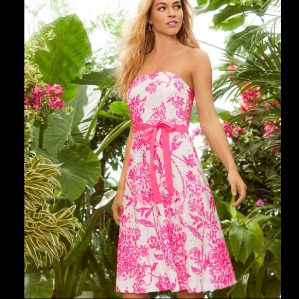 Lilly Pultizer Sienna Strapless Dress 00
